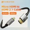 Кабель мультимедійний HDMI micro M to HDMI M 3.0m 8K60Hz Cabletime (CA915880) зображення 2