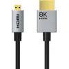 Кабель мультимедійний HDMI micro M to HDMI M 3.0m 8K60Hz Cabletime (CA915880)