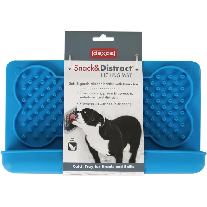 Посуд для собак Dexas Килимок для злизування ласощів горизонтальний (світло сірий) (0084297309992) зображення 3