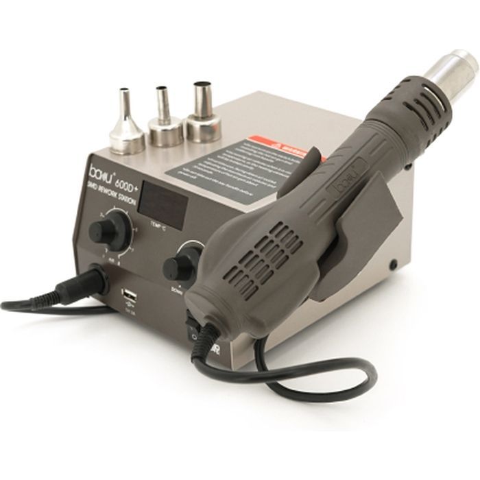 Паяльна станція Bakku BK-600D+ цифрова індикація, фен, паяльник (BK-600D+)