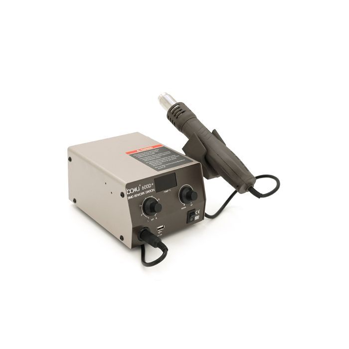 Паяльная станция Bakku BK-600D+ цифровая индикация, фен, паяльник (BK-600D+) изображение 4