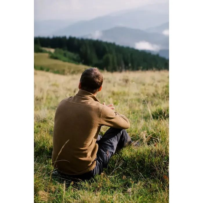 Кофта Tribe Fleece Jacket Full Zip T-KJ-0011-sand, 46 (T-KJ-0011-sand-46) зображення 4