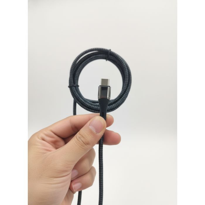 Дата кабель USB-C to USB-C 1.5m 5A 100W Quick Charge magnetic black BeCover (714555) изображение 6