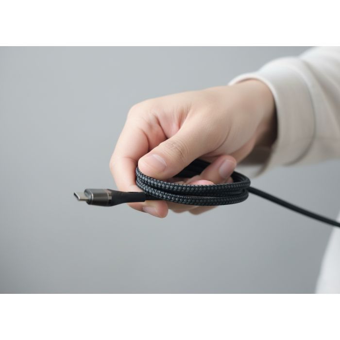 Дата кабель USB-C to USB-C 1.5m 5A 100W Quick Charge magnetic black BeCover (714555) изображение 7