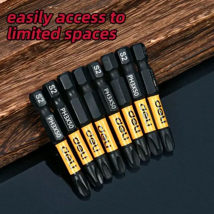 Набор бит Deli PH3 x 50 мм, 2шт (EDL501003Z) изображение 3