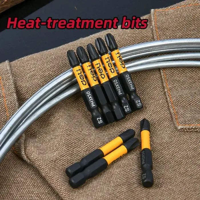 Набор бит Deli PH3 x 50 мм, 2шт (EDL501003Z) изображение 4