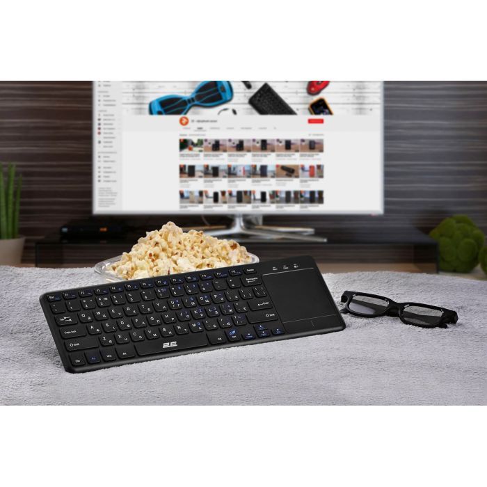 Клавіатура 2E KT100 Touch Wireless UA Black (2E-KT100WB_UA) зображення 10