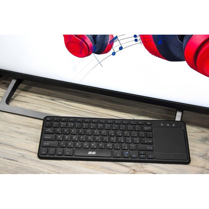 Клавіатура 2E KT100 Touch Wireless UA Black (2E-KT100WB_UA) зображення 12