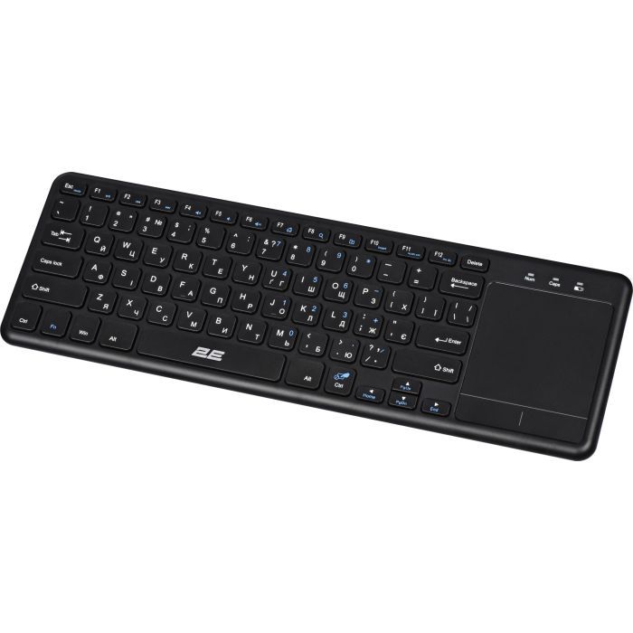 Клавіатура 2E KT100 Touch Wireless UA Black (2E-KT100WB_UA) зображення 4