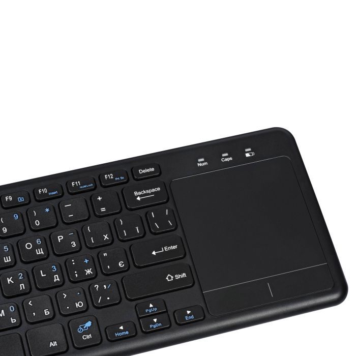 Клавіатура 2E KT100 Touch Wireless UA Black (2E-KT100WB_UA) зображення 8
