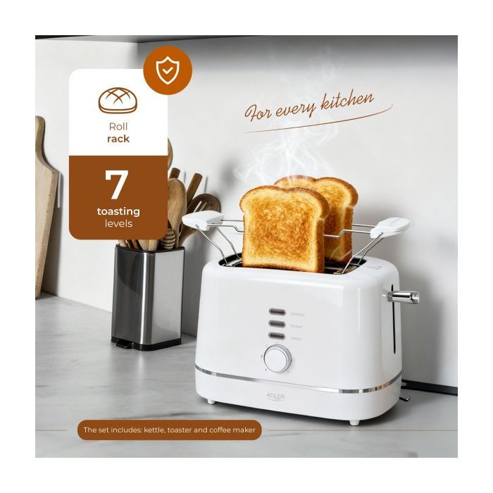 Тостер Adler AD 3224 white изображение 8