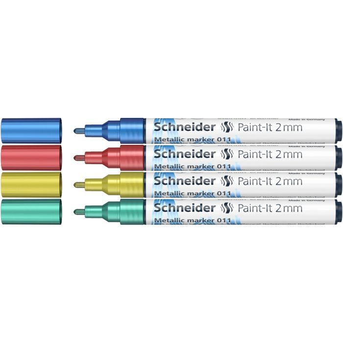 Набор маркеров Schneider металлик Paint-It 2,0 мм 4 шт (ML01111502) изображение 2