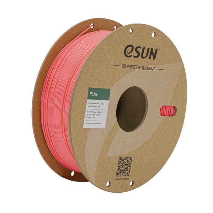 Пластик для 3D-принтера eSUN PLA+ 1.75мм, 1кг, pink (PLA+P175P1)