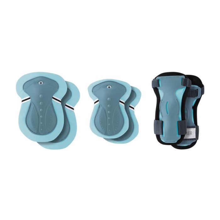 Комплект защиты Globber пастельно-синій/сіро-синій, для дитини 25-50кг (541-200)