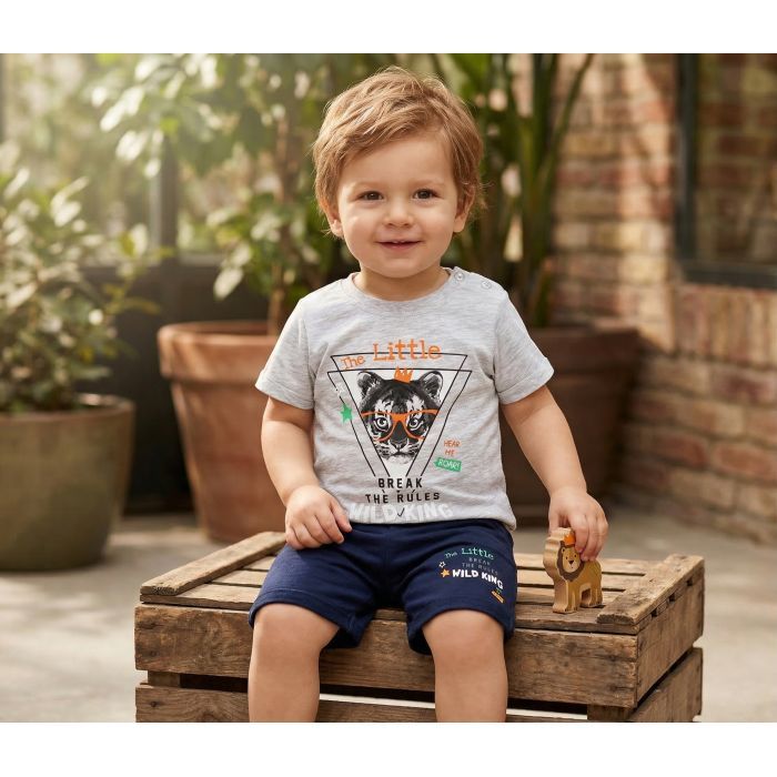 Набор детской одежды Breeze с тигриком (19742-86B-gray) изображение 8