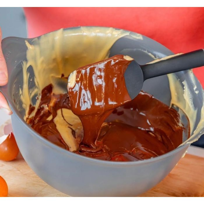 Лопатка кухонная KitchenAid Classic для тіста 30 см чорний (KHH030OHOBE) изображение 4