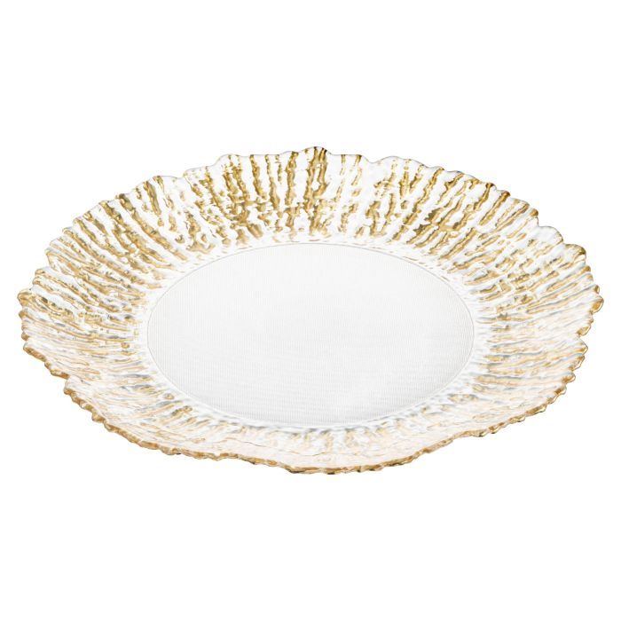 Тарелка Ardesto Salvia 27см, скло, прозорий (AR5037)