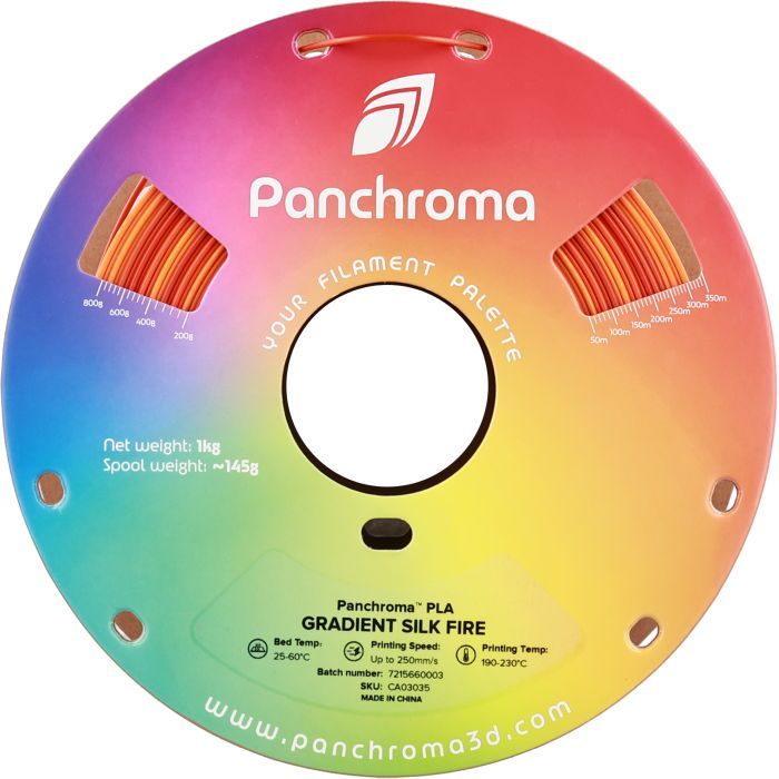 Пластик для 3D-принтера Polymaker PLA PANCHROMA GRADIENT 1,75mm 1kg SILK FIRE (CA03035) зображення 2