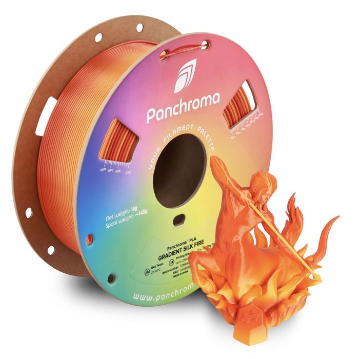 Пластик для 3D-принтера Polymaker PLA PANCHROMA GRADIENT 1,75mm 1kg SILK FIRE (CA03035) зображення 5