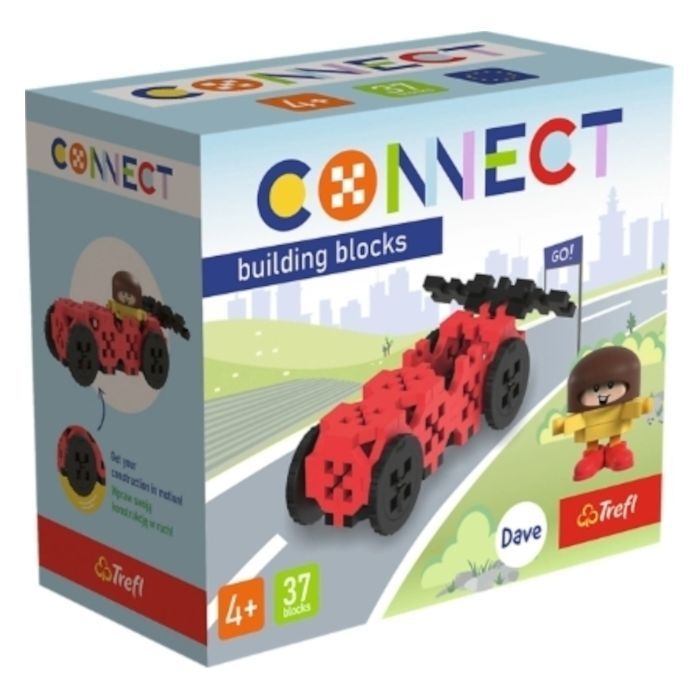 Конструктор Trefl Connect Гоночная машина 37 деталей (5900511620450)
