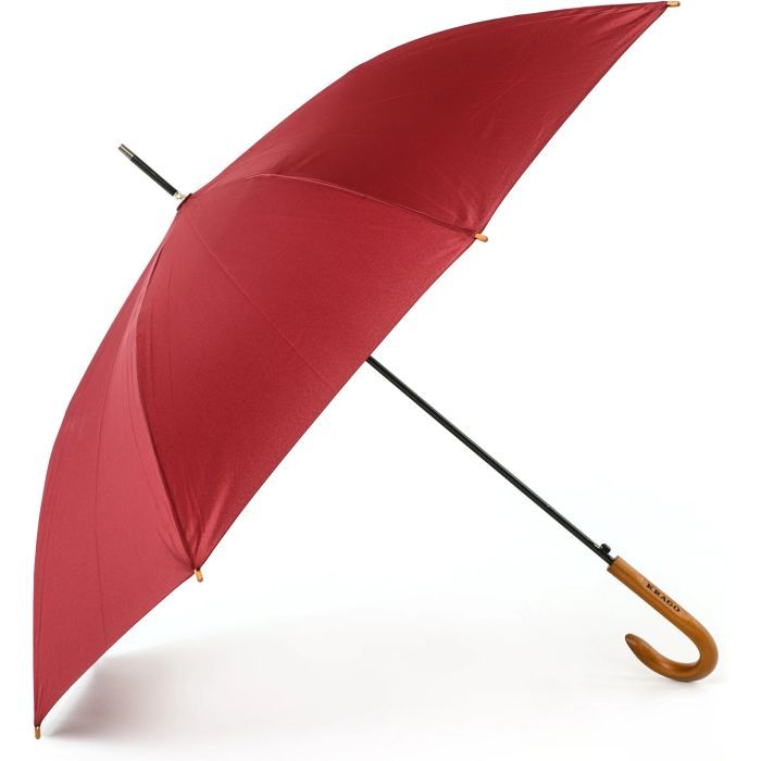 Зонт Krago тростина з дерев'яною ручкою J Wooden Bordo (umb-1-005) изображение 2