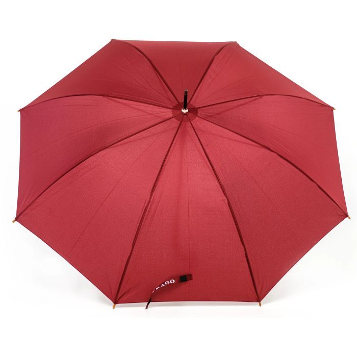 Зонт Krago тростина з дерев'яною ручкою J Wooden Bordo (umb-1-005) изображение 3