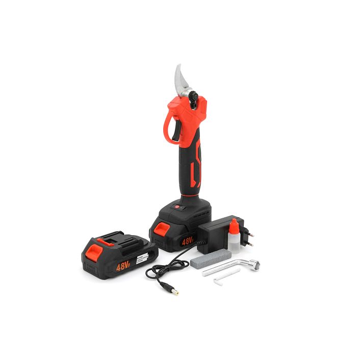 Секатор Voltronic акумуляторний YT36234, 2 АКБ, ЗП, Red, Case (YT36234R)