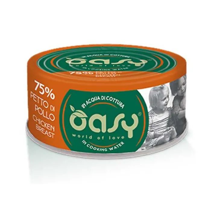 Консервы для кошек OASY Wet More Love из филе курицы 70 г (8053017344720)