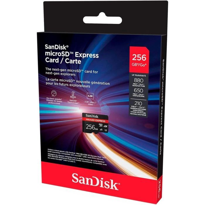 Карта памяти SanDisk 256GB microSDXC class 10 UHS-I U3 A1 Express (SDSQXFN-256G-GN4NN) изображение 2