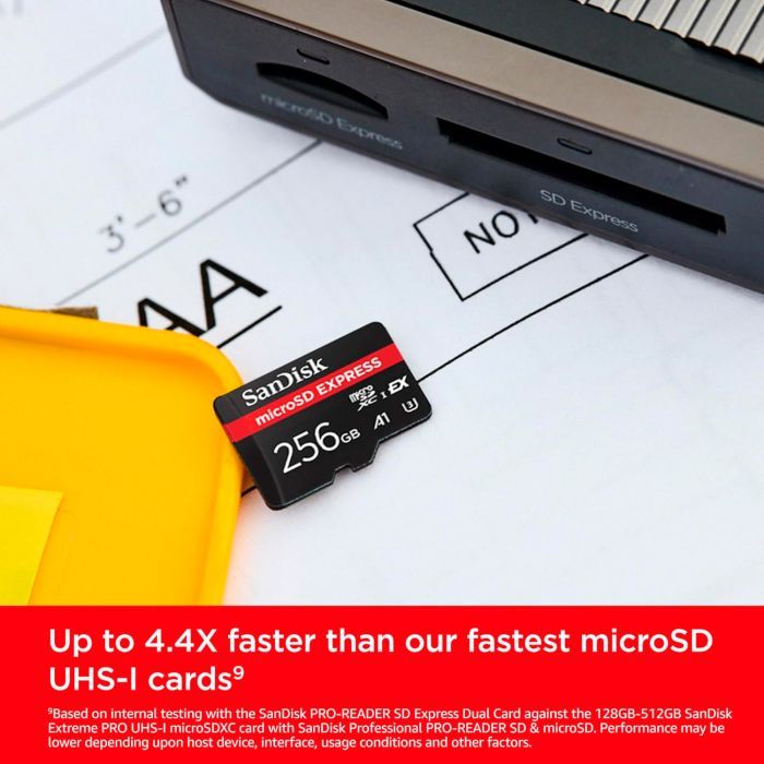 Карта памяти SanDisk 256GB microSDXC class 10 UHS-I U3 A1 Express (SDSQXFN-256G-GN4NN) изображение 4