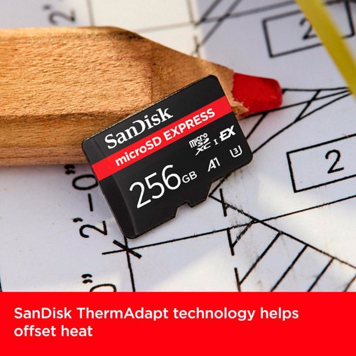 Карта памяти SanDisk 256GB microSDXC class 10 UHS-I U3 A1 Express (SDSQXFN-256G-GN4NN) изображение 8