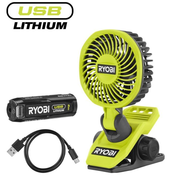 Вентилятор Ryobi USB Lithium RCF4-120G (5133006143)