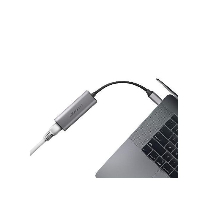 Перехідник USB-C to RJ45 Ethernet 2500Mbps gray AXAGON (ADE-25RC) зображення 3