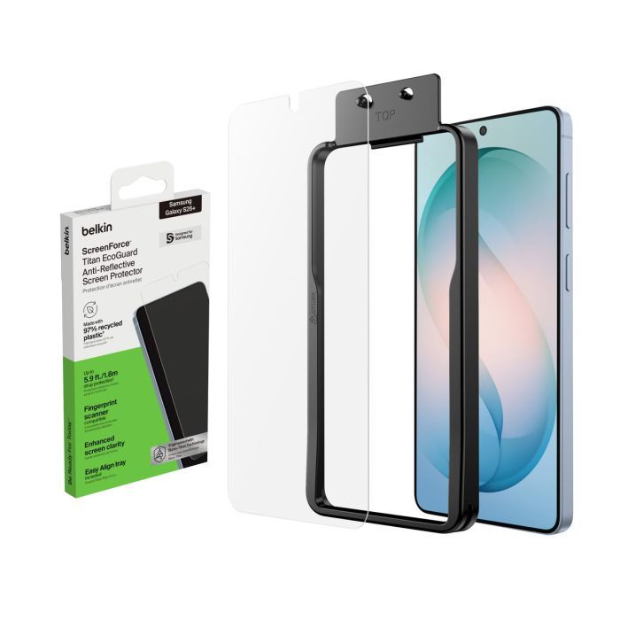 Стекло защитное Belkin Titan EcoGuard Samsung Galaxy S26+ (OVB079HQ) изображение 7