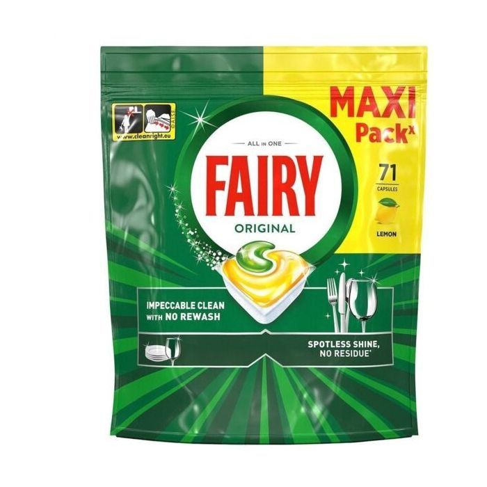 Таблетки для посудомоечных машин Fairy Все-в-1 Original Лимон 29 шт. (8006530115711)