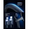 Дата кабель USB-C to USB-C 2.0m PD3.1 240W 480Mbps braided black Ugreen (75732) изображение 5