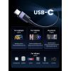 Дата кабель USB-C to USB-C 2.0m PD3.1 240W 480Mbps braided black Ugreen (75732) изображение 9