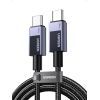 Дата кабель USB-C to USB-C 2.0m PD3.1 240W 480Mbps braided black Ugreen (75732)