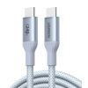Дата кабель USB-C to USB-C 2.0m PD3.1 240W 480Mbps braided Starlight blue Ugreen (75732)