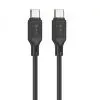 Дата кабель USB-C to USB-C 1.0m 60W silicone X90 Cool black HOCO (6931474788467)