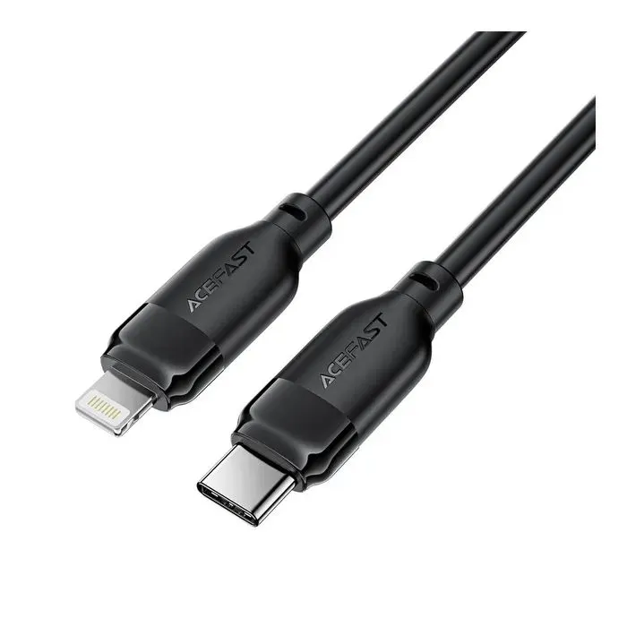 Дата кабель USB-C to Lightning 1.2m 30W TPU black Acefast (6974316286196) изображение 2