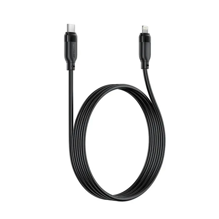 Дата кабель USB-C to Lightning 1.2m 30W TPU black Acefast (6974316286196) изображение 4