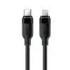 Дата кабель USB-C to Lightning 1.2m 30W TPU black Acefast (6974316286196)