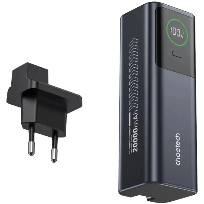 Батарея универсальная Choetech 20000mAh, PD/100W, QC, AFC, AC input (B1012)