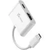 Переходник USB-C M to HDMI F + USB-C F PD100W white J5create (JCA152-N) изображение 3