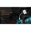 Переходник USB-C M to HDMI F + USB-C F PD100W white J5create (JCA152-N) изображение 6