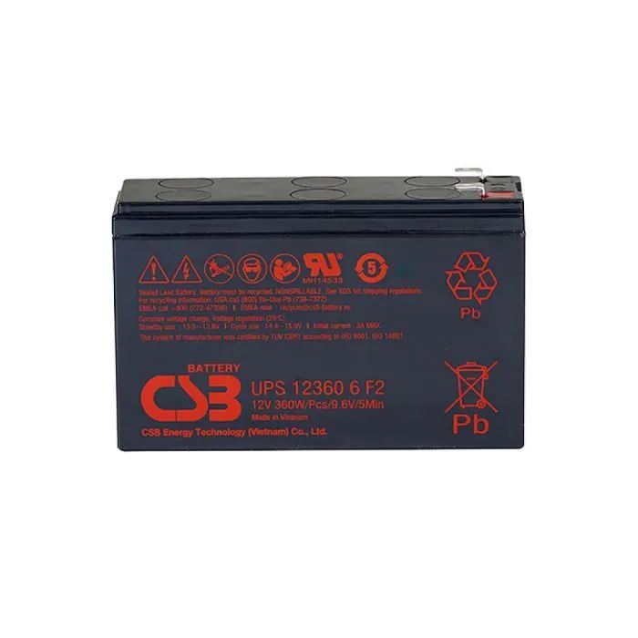 Батарея к ИБП CSB UPS123606F2/F1 12V 6Ah (UPS123606F2/F1)