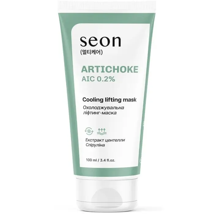Маска для лица Seon Artichoke AIC 0.2% Cooling Lifting Mask Охлаждающая 100 мл (4823122904263) изображение 2