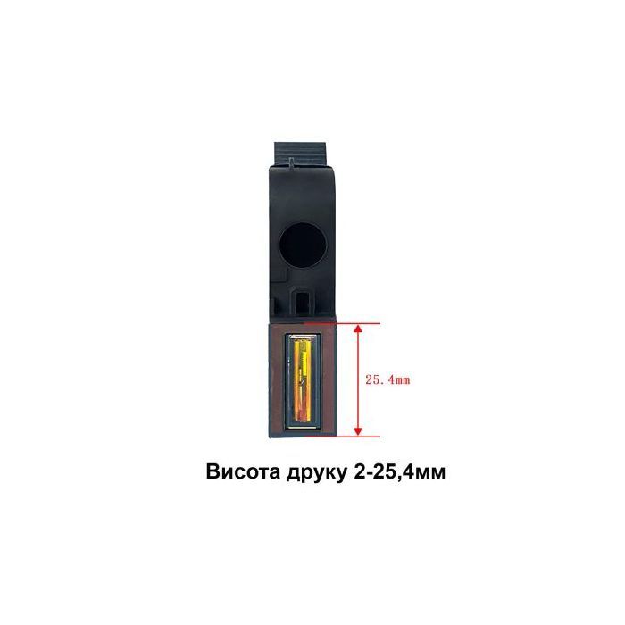 Картридж для маркіратора UKRMARK TIJ, 25.4мм, чорний, підвищена адгезія, швидкосохнучий (900940) зображення 2