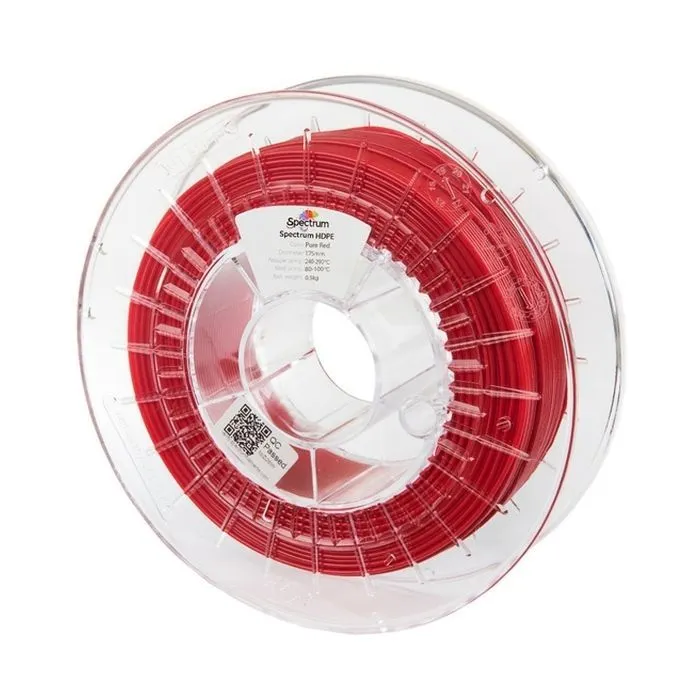 Пластик для 3D-принтера Spectrum HDPE 1.75mm 0.5kg, Red, Pure (81634)